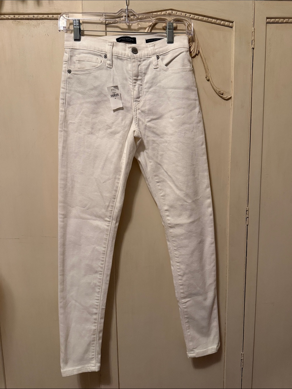 Banana Republic White Skinny Jeans